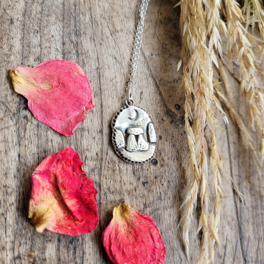 Sacred Standing Stones Coin Talisman ~ Fine Silver