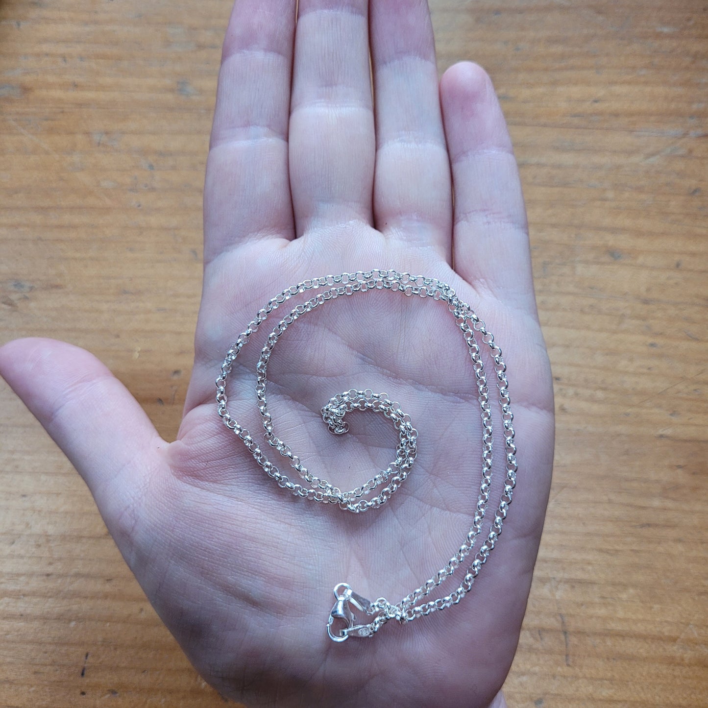 18" Heavy 925 Sterling Silver Heavy Belcher Chain