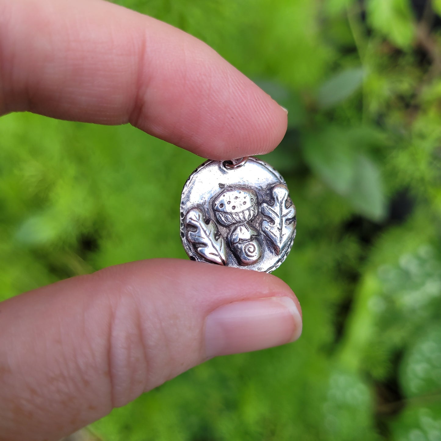 'Magick' Sacred Spell Coin Talisman ~ Recycled Fine 999 Silver