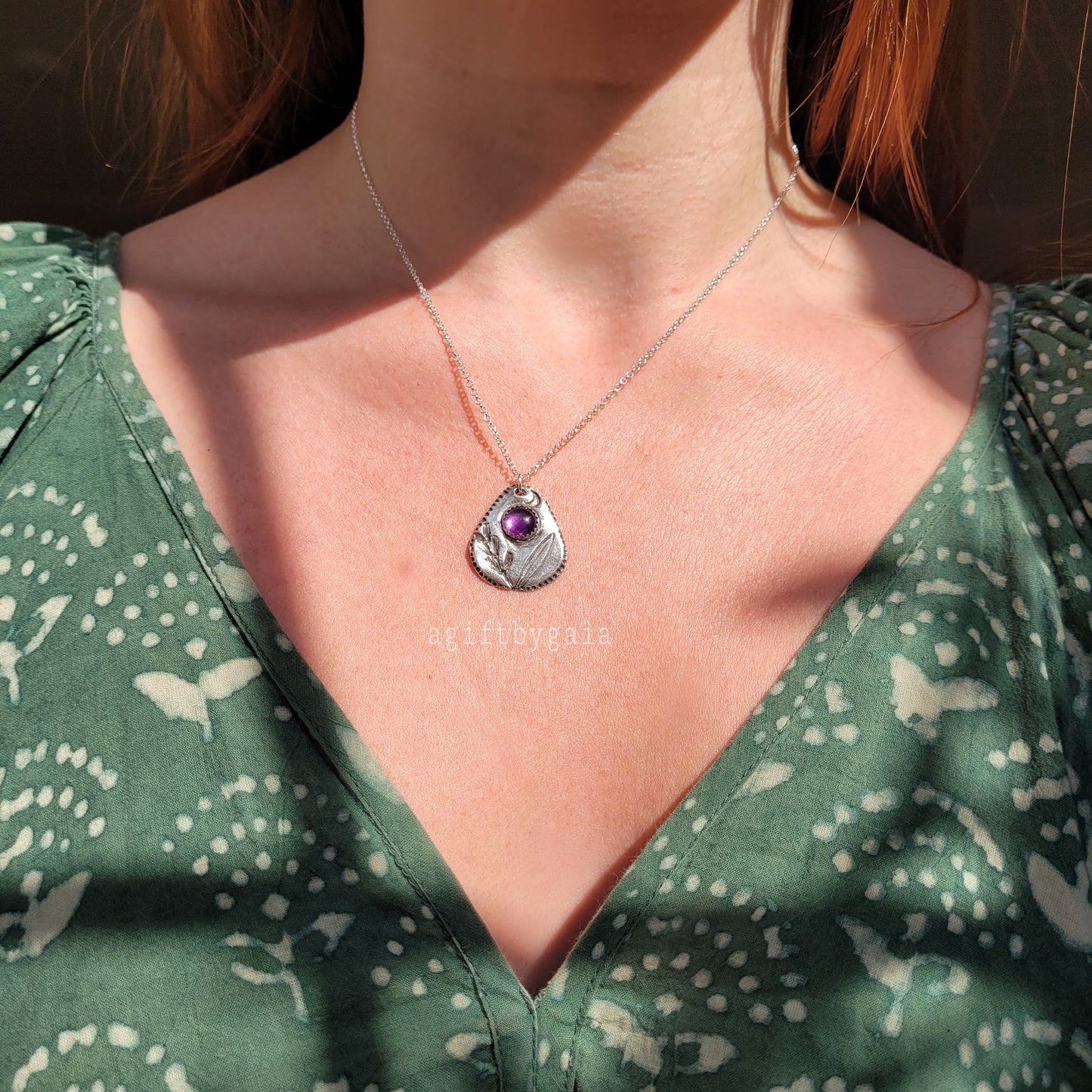 Peaceful Lavender & Amethyst Recycled Silver Heirloom