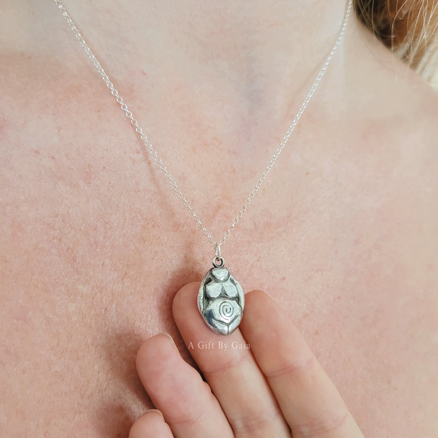 Made to order ~ Spiral Goddess Fine Silver Talisman