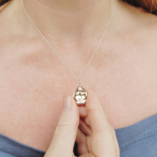Made to order ~ Moon Goddess Fine Silver Talisman