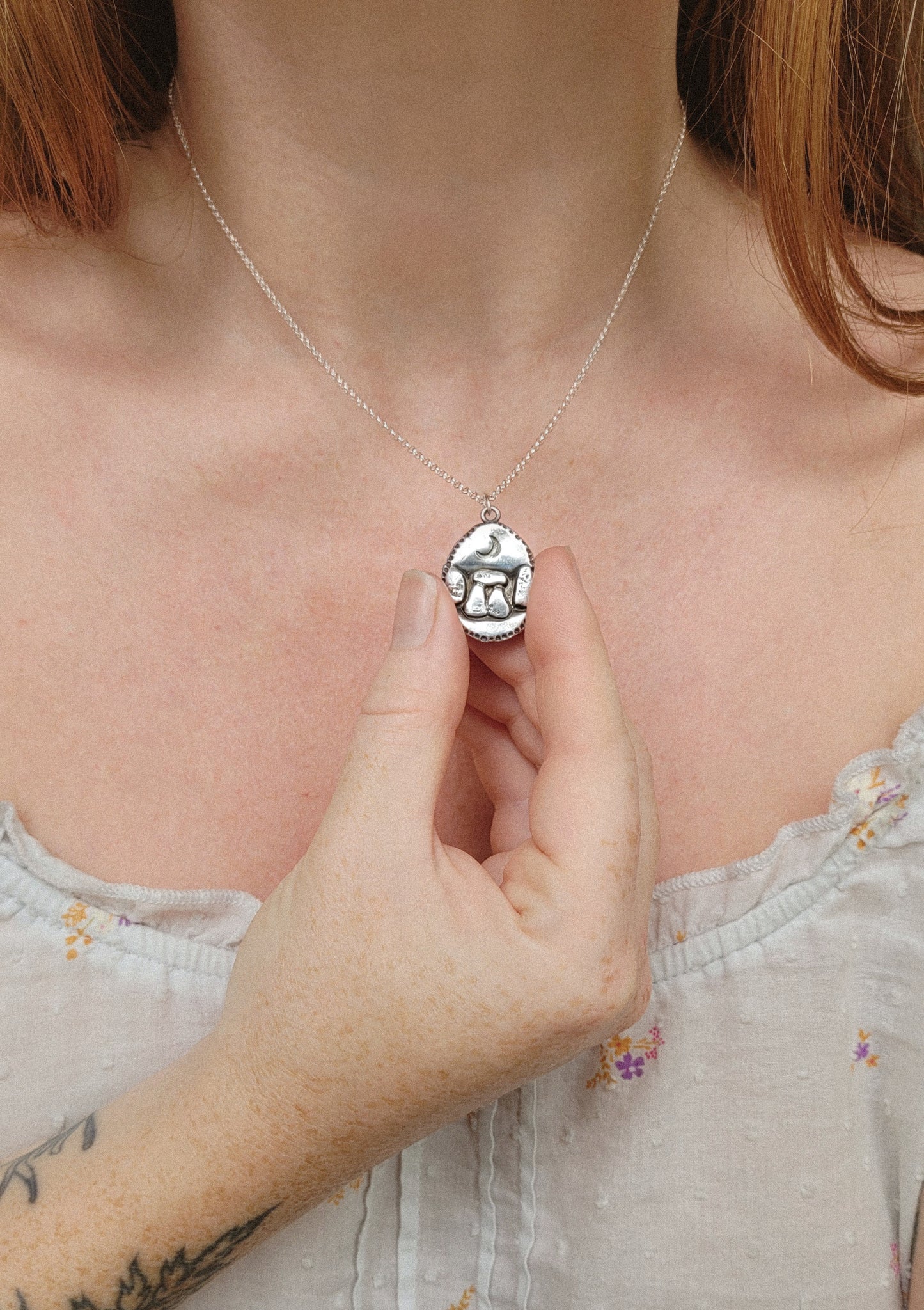 Sacred Standing Stones Coin Talisman ~ Fine Silver