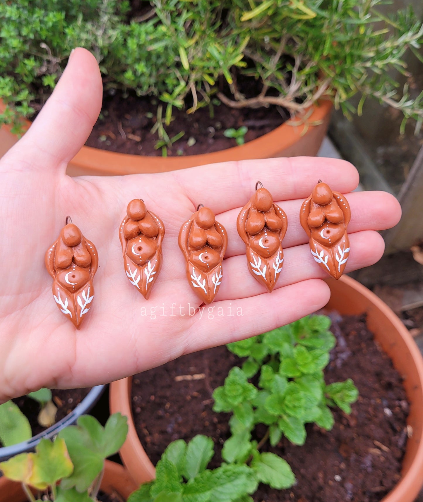 Plant, Lunar & Sunshine Goddess Talisman Pendant