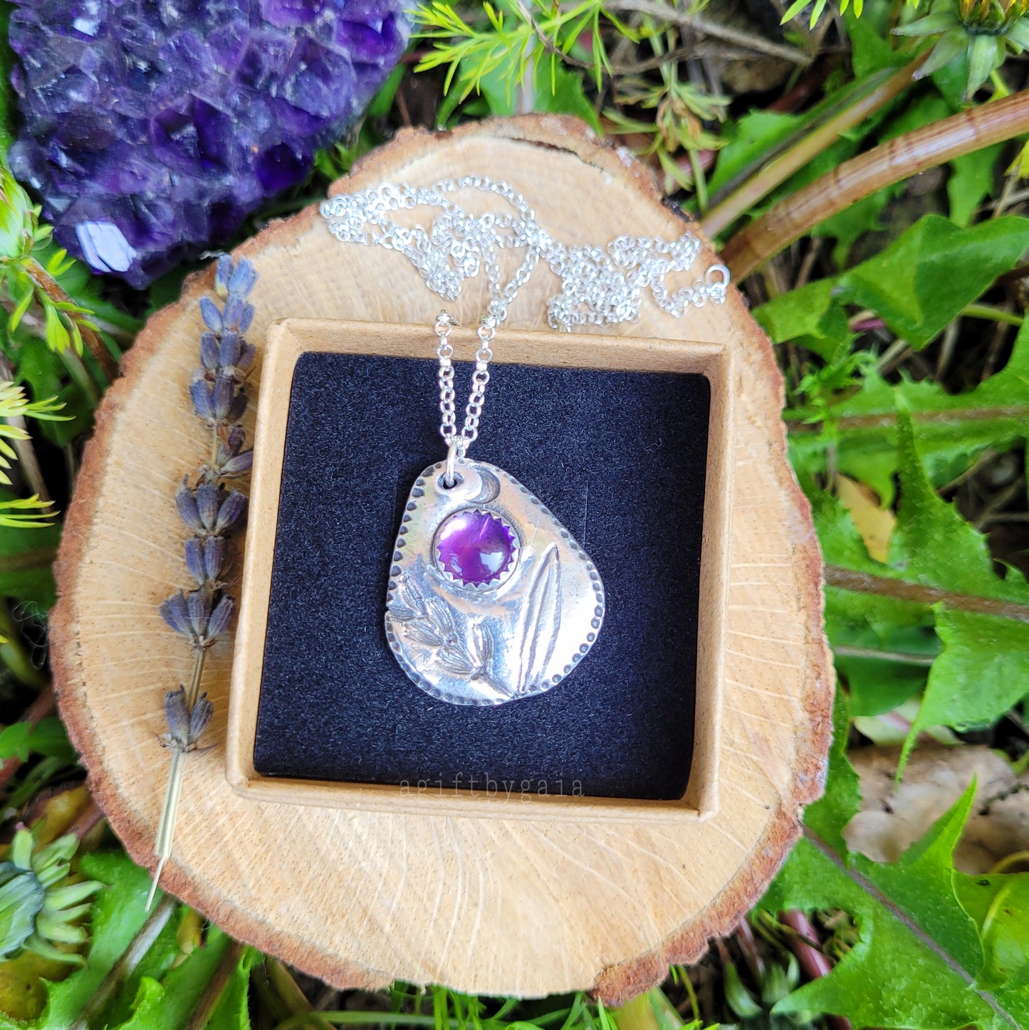 Peaceful Lavender & Amethyst Recycled Silver Heirloom