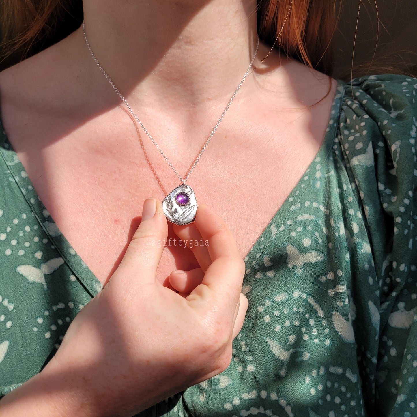 Peaceful Lavender & Amethyst Recycled Silver Heirloom