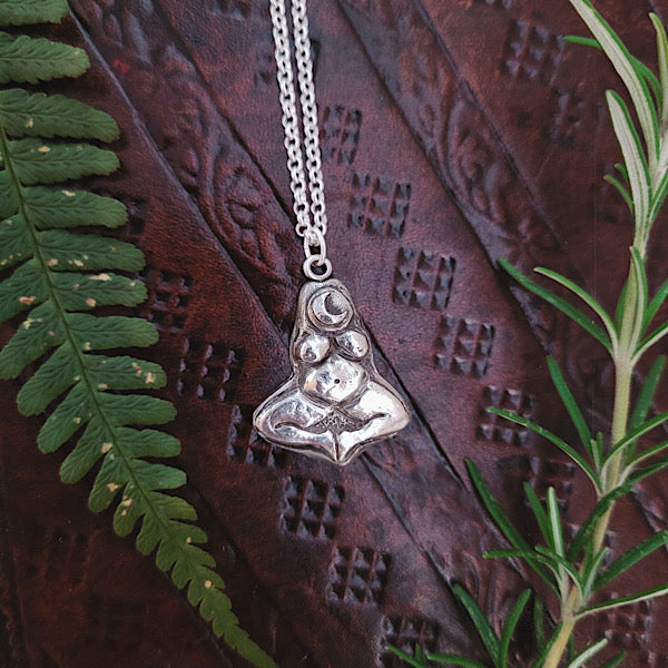 Venus Moon Talisman ~ Fine recycled Silver