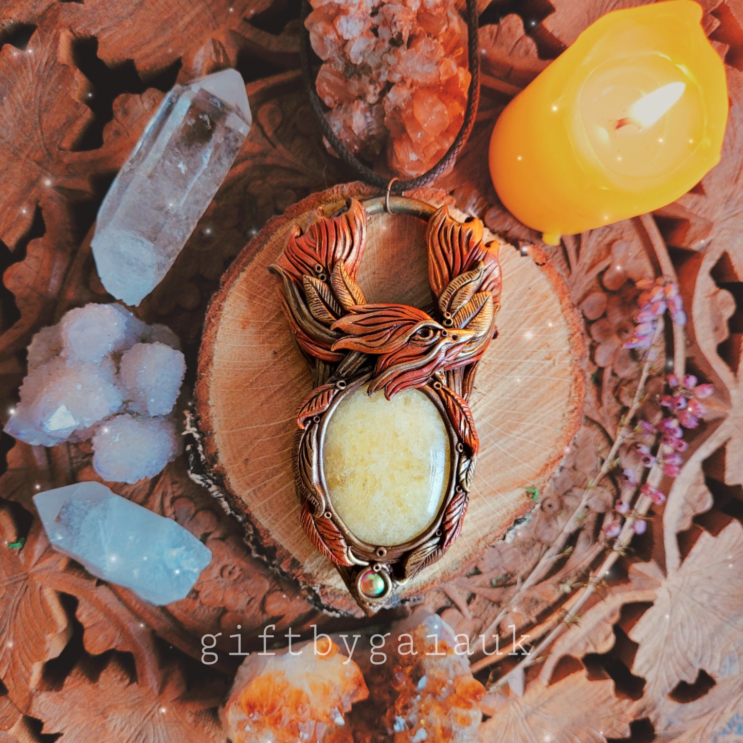 Rise of the Phoenix Talisman ~ Orange Calcite