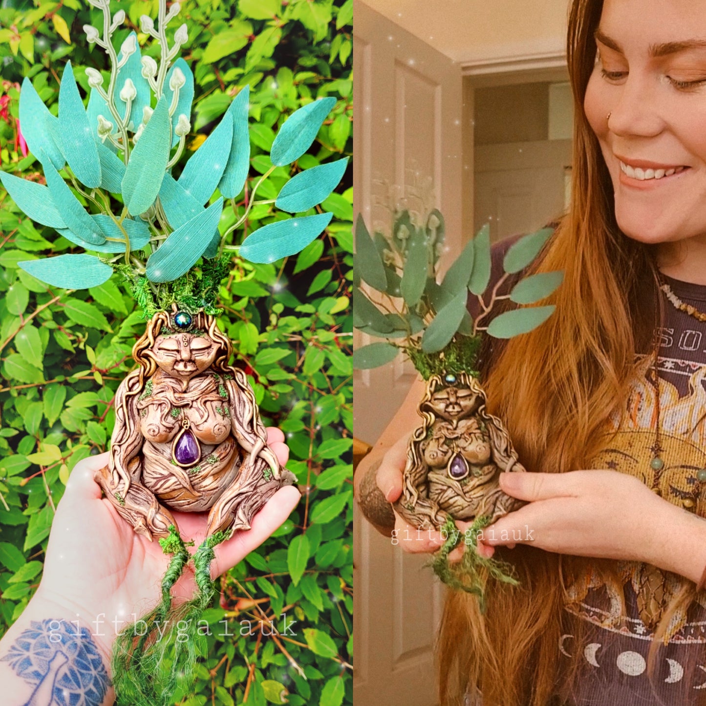 Mandrake Amethyst Goddess ~ OOAK Art Doll