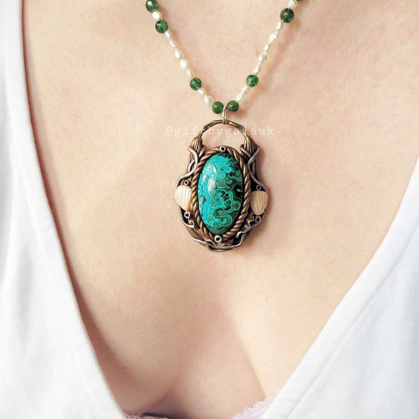 Tender Ocean Keshi Pearl Talisman