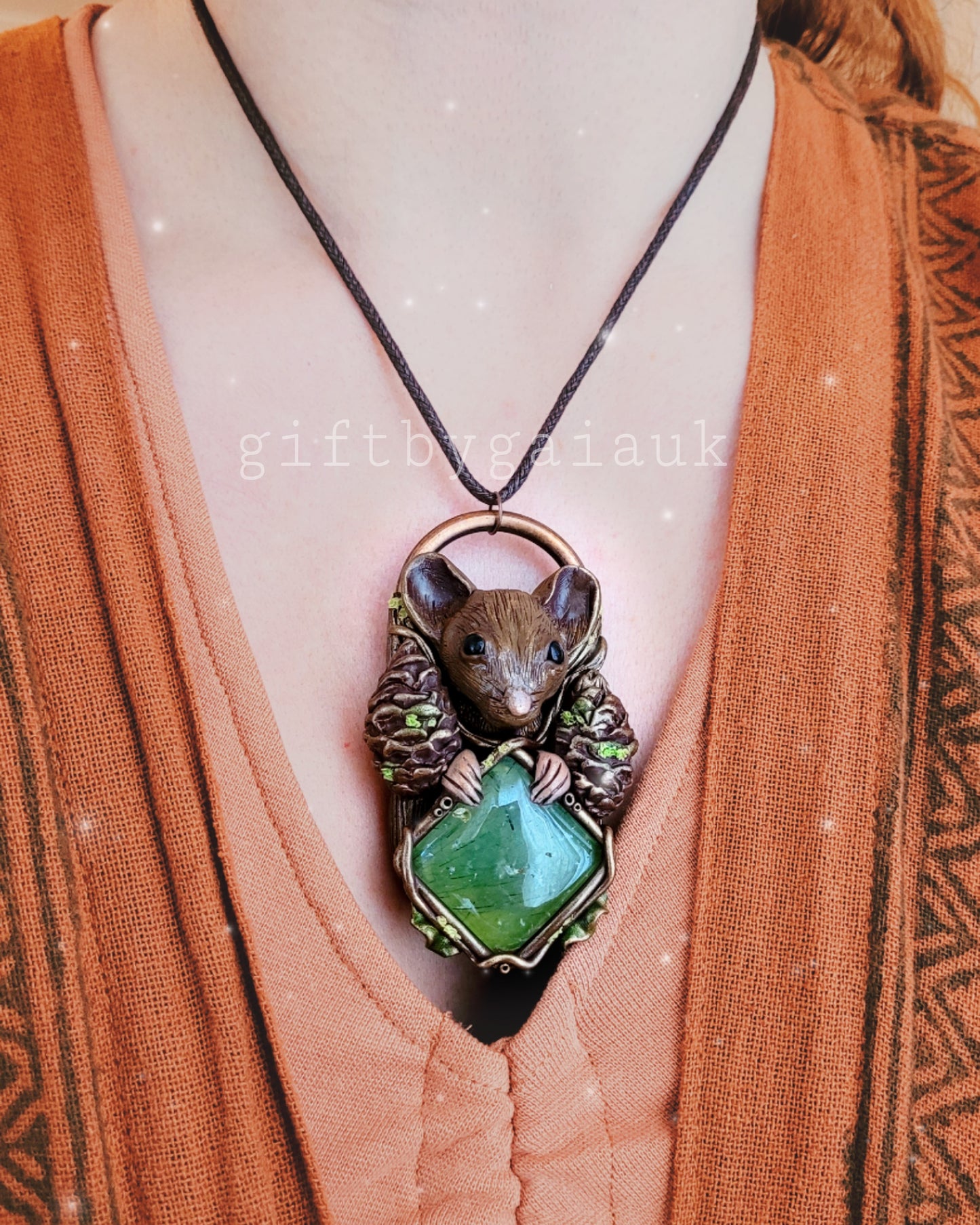 Mrs Woodmouse Talisman ~ Prehnite