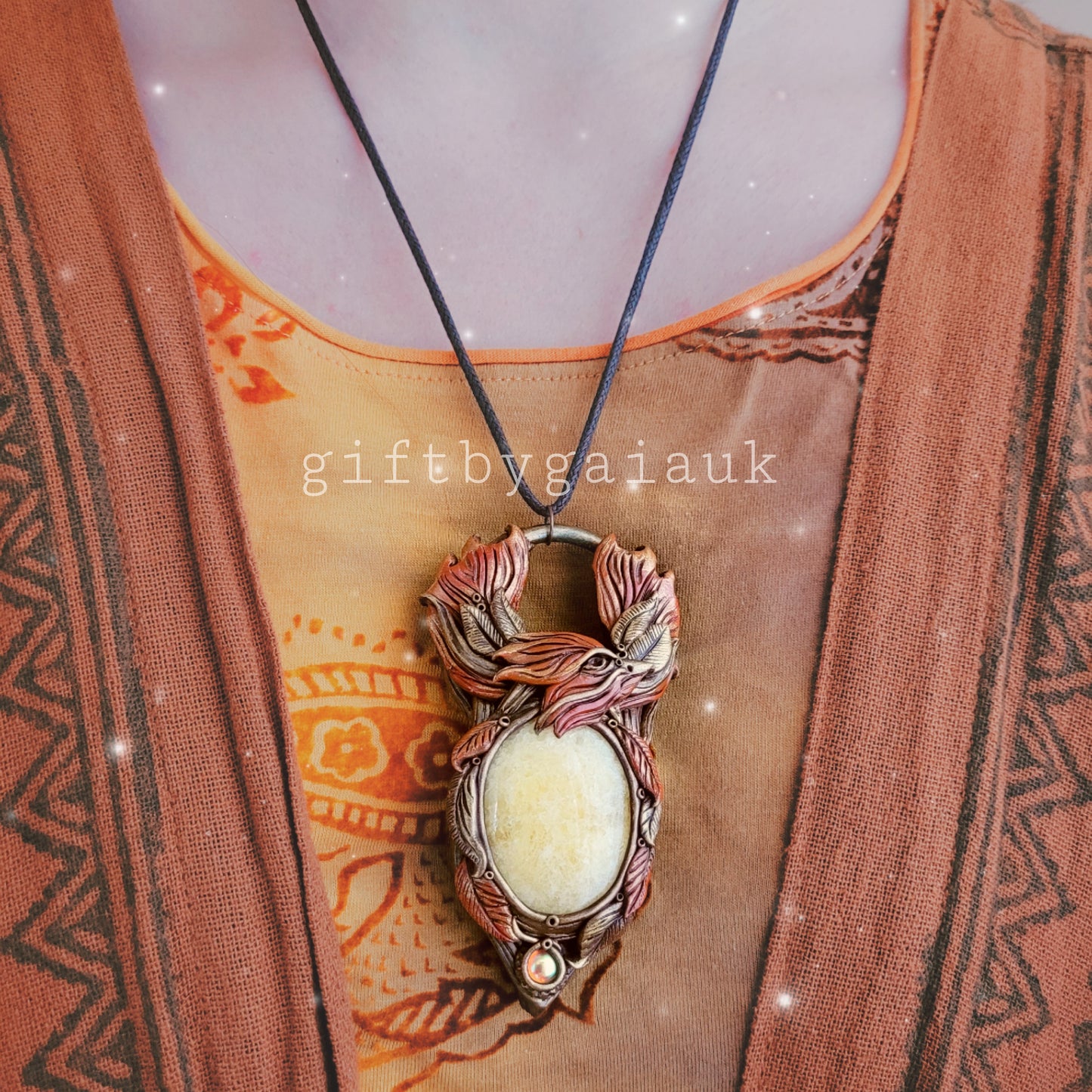 Rise of the Phoenix Talisman ~ Orange Calcite