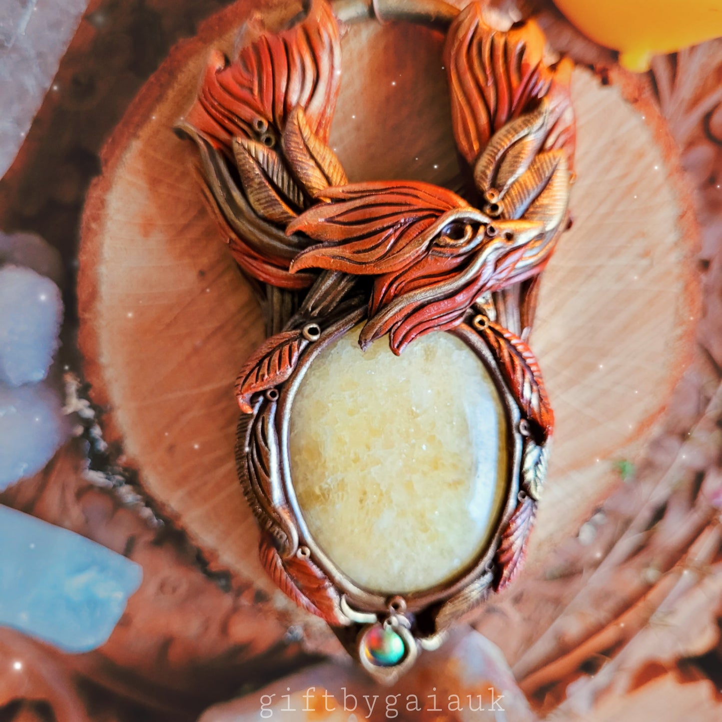 Rise of the Phoenix Talisman ~ Orange Calcite