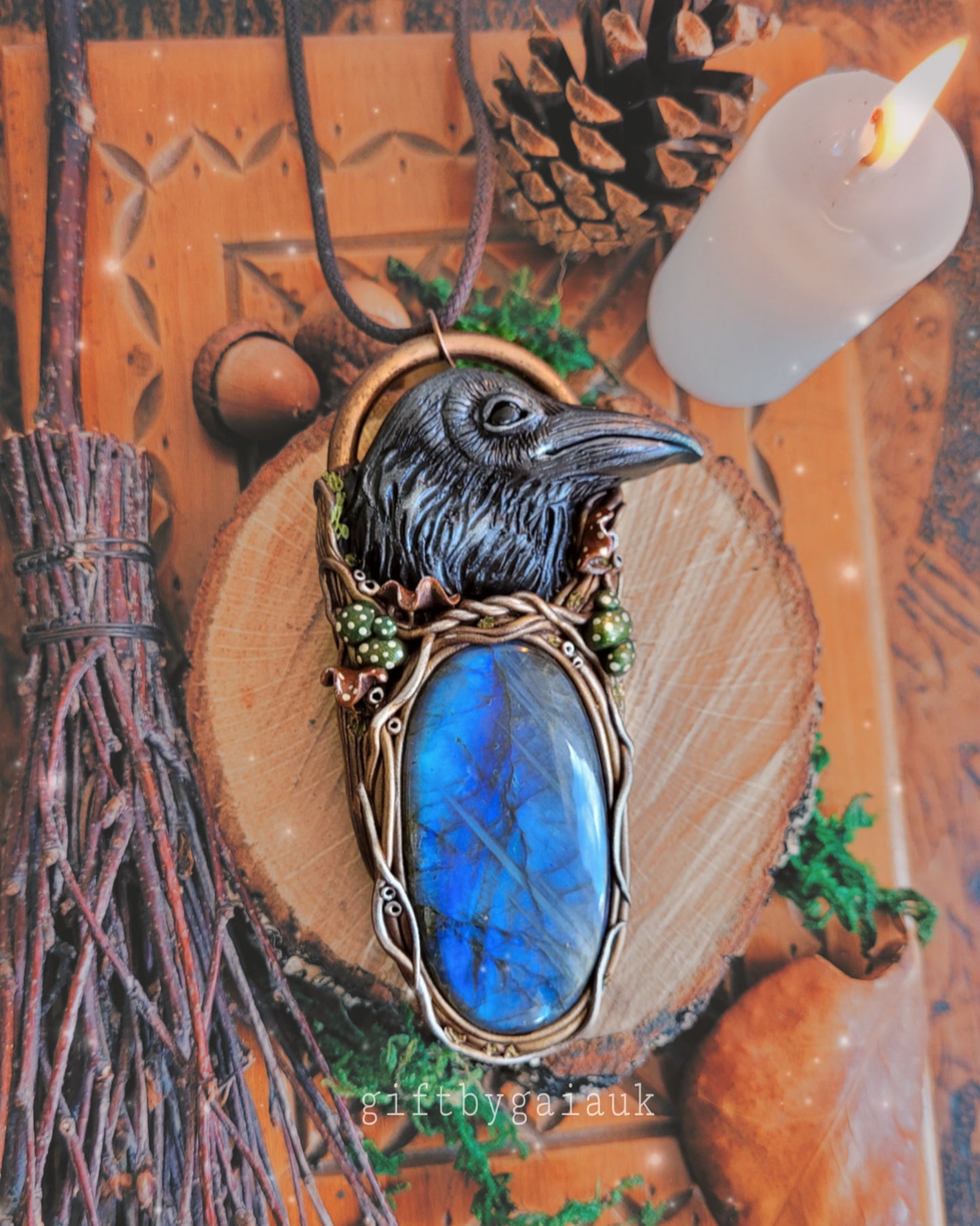 Wise Raven Totem Talisman
