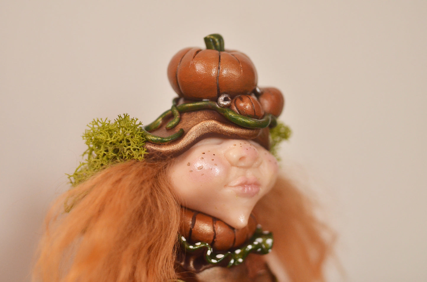 Millie, The Pumpkin Munchkin : OOAK Art Doll