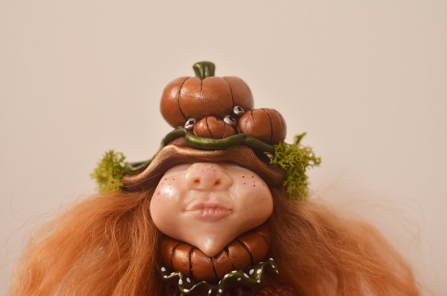 Millie, The Pumpkin Munchkin : OOAK Art Doll