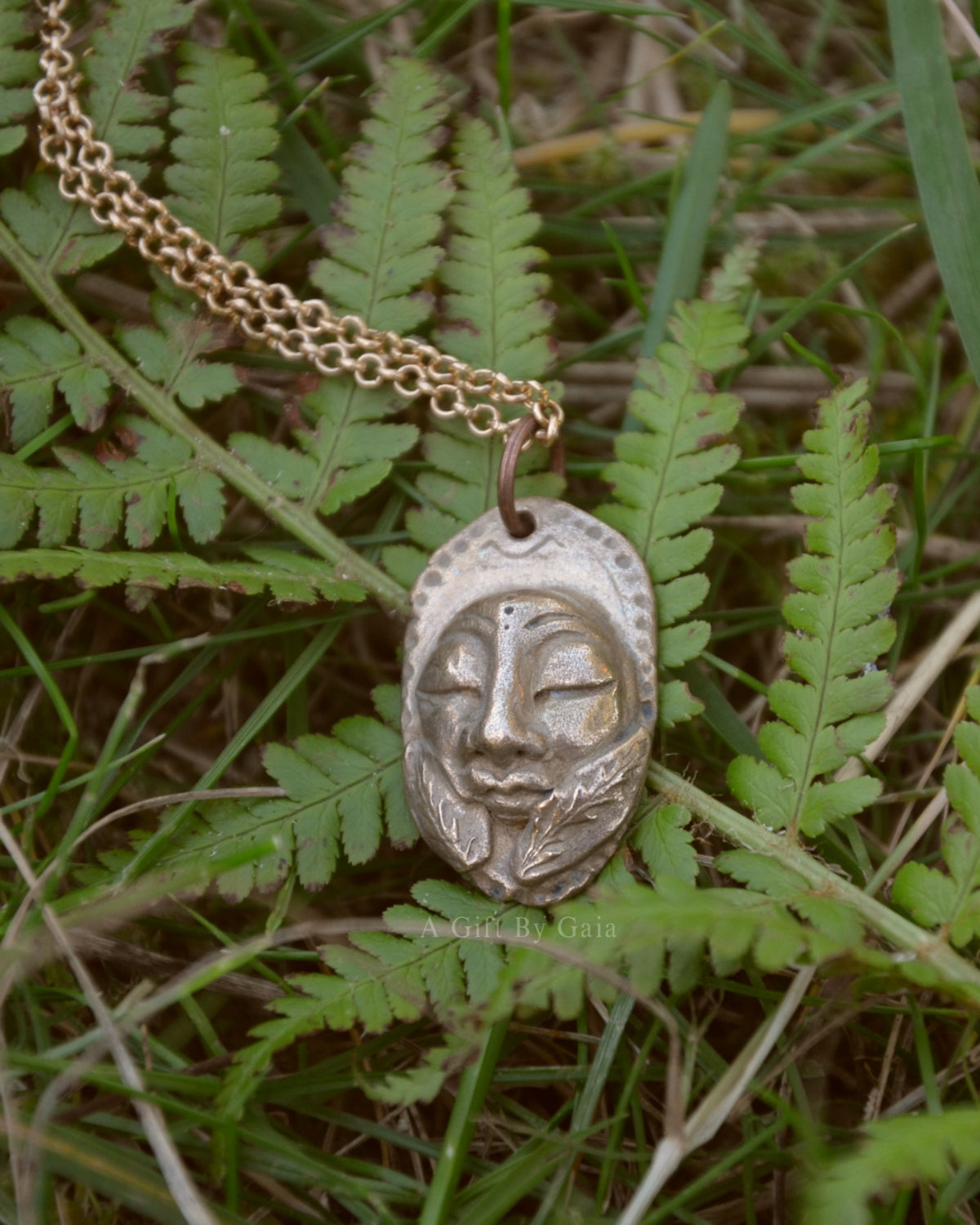 Fern Goddess Talisman ~ Bronze