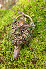 Load image into Gallery viewer, The Green Man Talisman ~ Citrine &amp; Carnelian