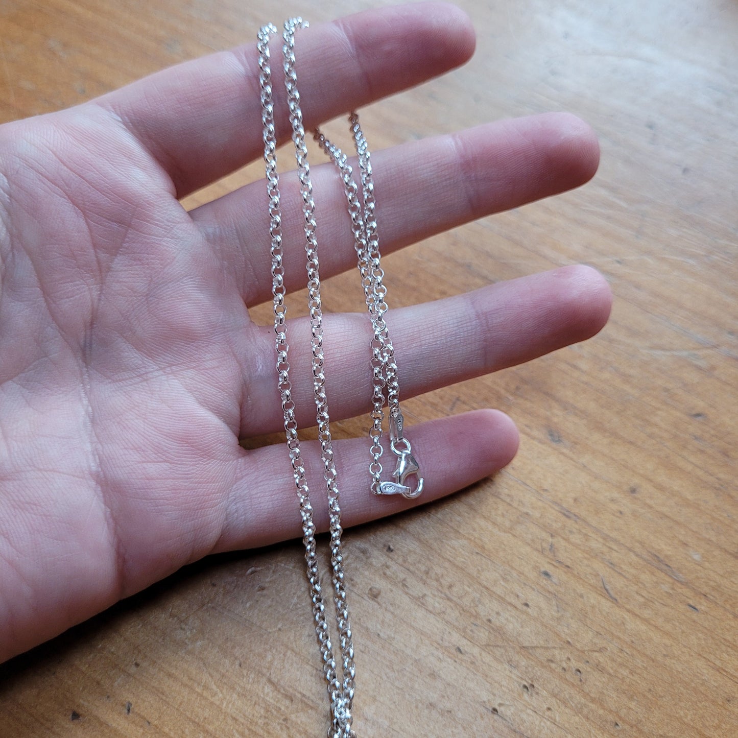 18" 925 Sterling Silver Heavy Belcher Chain