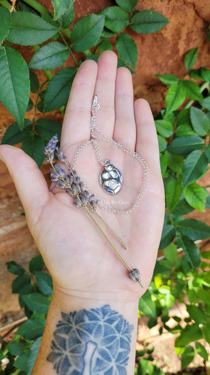 Made to order ~ Spiral Goddess Fine Silver Talisman
