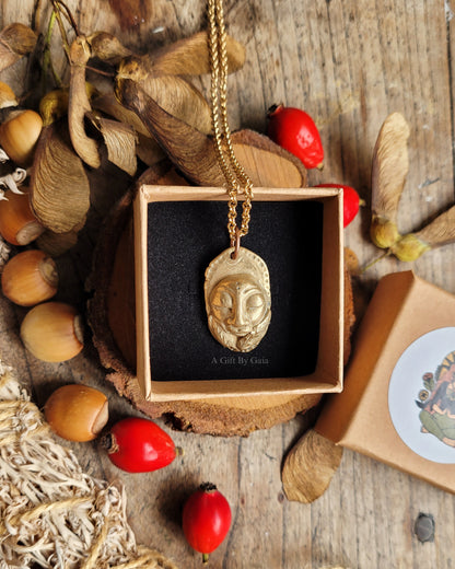 Fern Goddess Talisman ~ Bronze