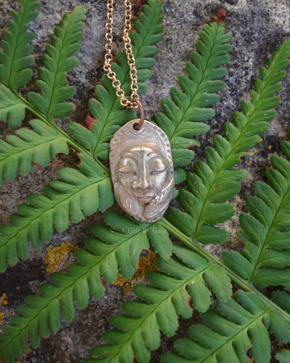 Fern Goddess Talisman ~ Bronze