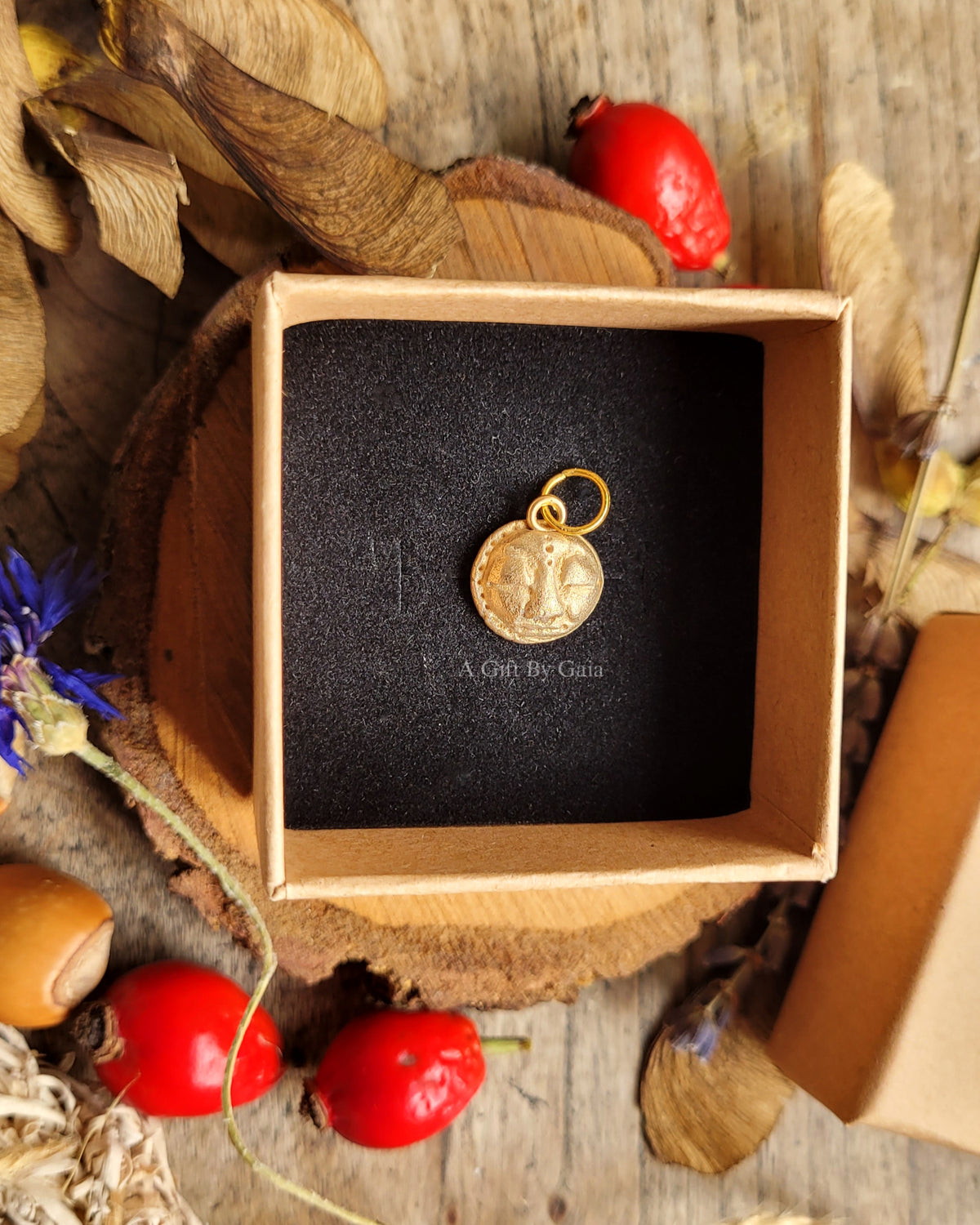 Sleepy Moon Talisman ~ Bronze