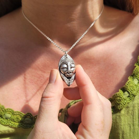 The Fern Goddess Talisman ~ Fine Silver