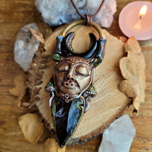 Load image into Gallery viewer, Goddess of the Dark Candle Talisman ~ Black Obsidian