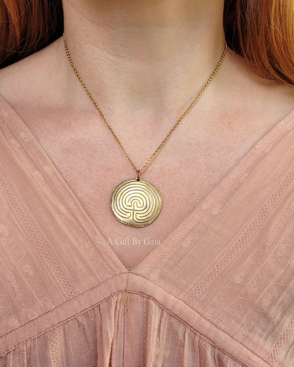 Labyrinth Talisman ~ Bronze