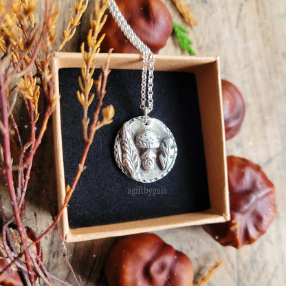 'Magick' Sacred Spell Coin Talisman ~ Fine 999 Recycled Silver