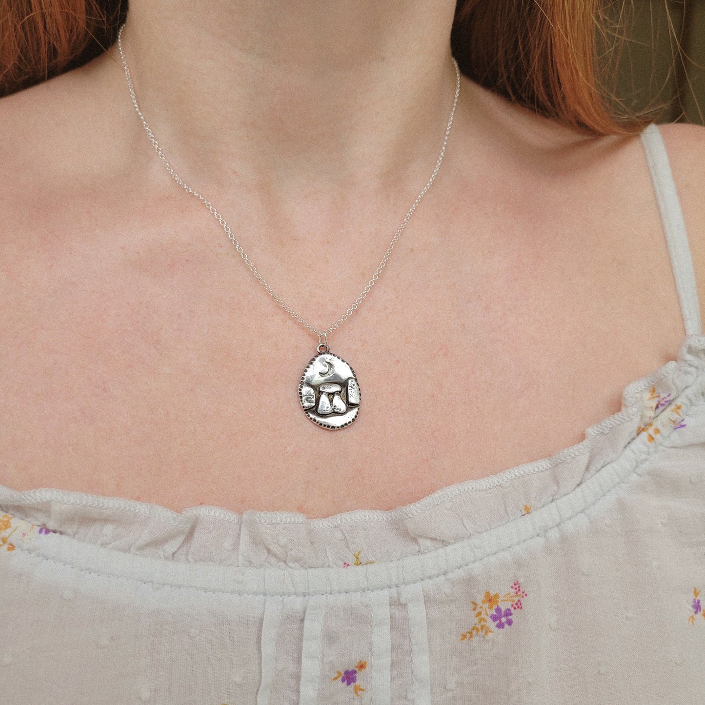 Sacred Standing Stones Coin Talisman ~ Fine Silver