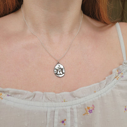 Sacred Standing Stones Coin Talisman ~ Fine Silver