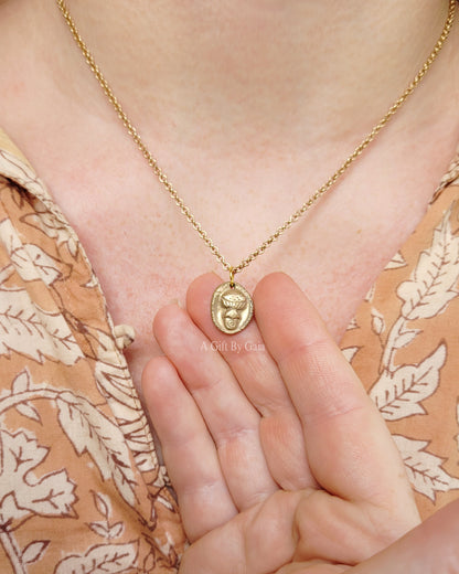 Mini Mushie Coin Talisman ~ Bronze