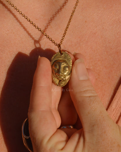 Fern Goddess Talisman ~ Bronze