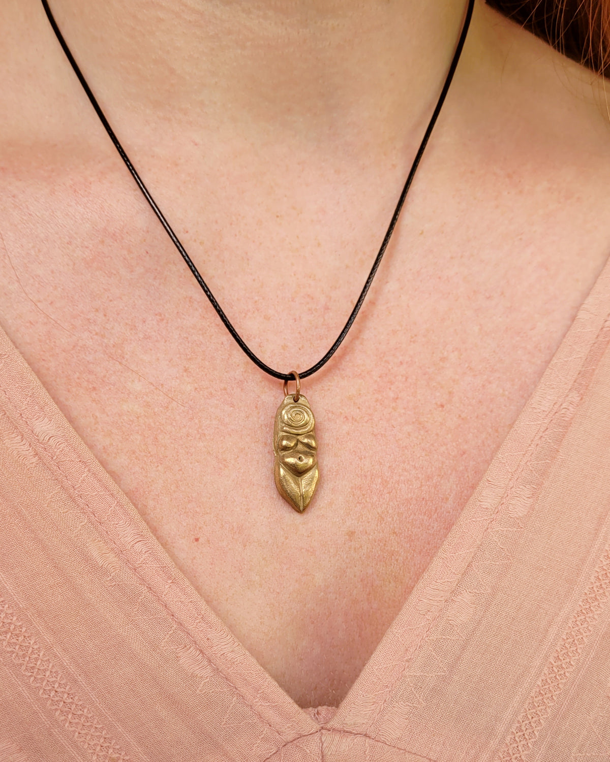 Spiral Goddess Talismans ~ Bronze