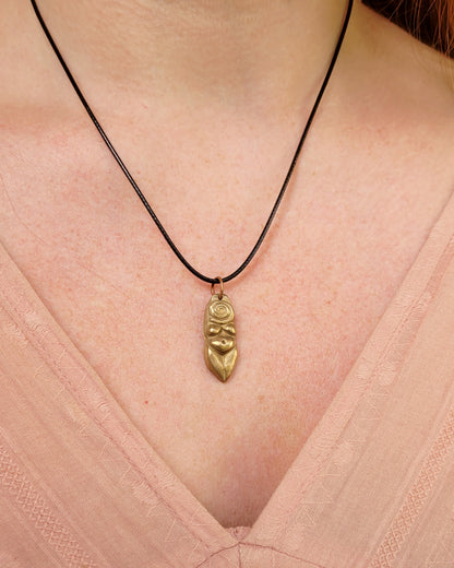 Spiral Goddess Talismans ~ Bronze