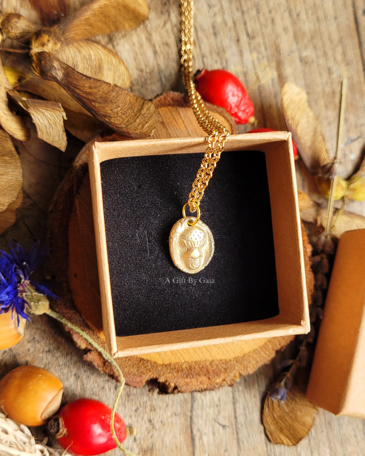 Mini Mushie Coin Talisman ~ Bronze
