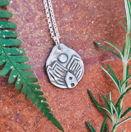 Slow Living Talisman ~ Fine recycled Silver