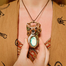 Load image into Gallery viewer, Fawn in the Sunflowers Talisman ~ Labradorite