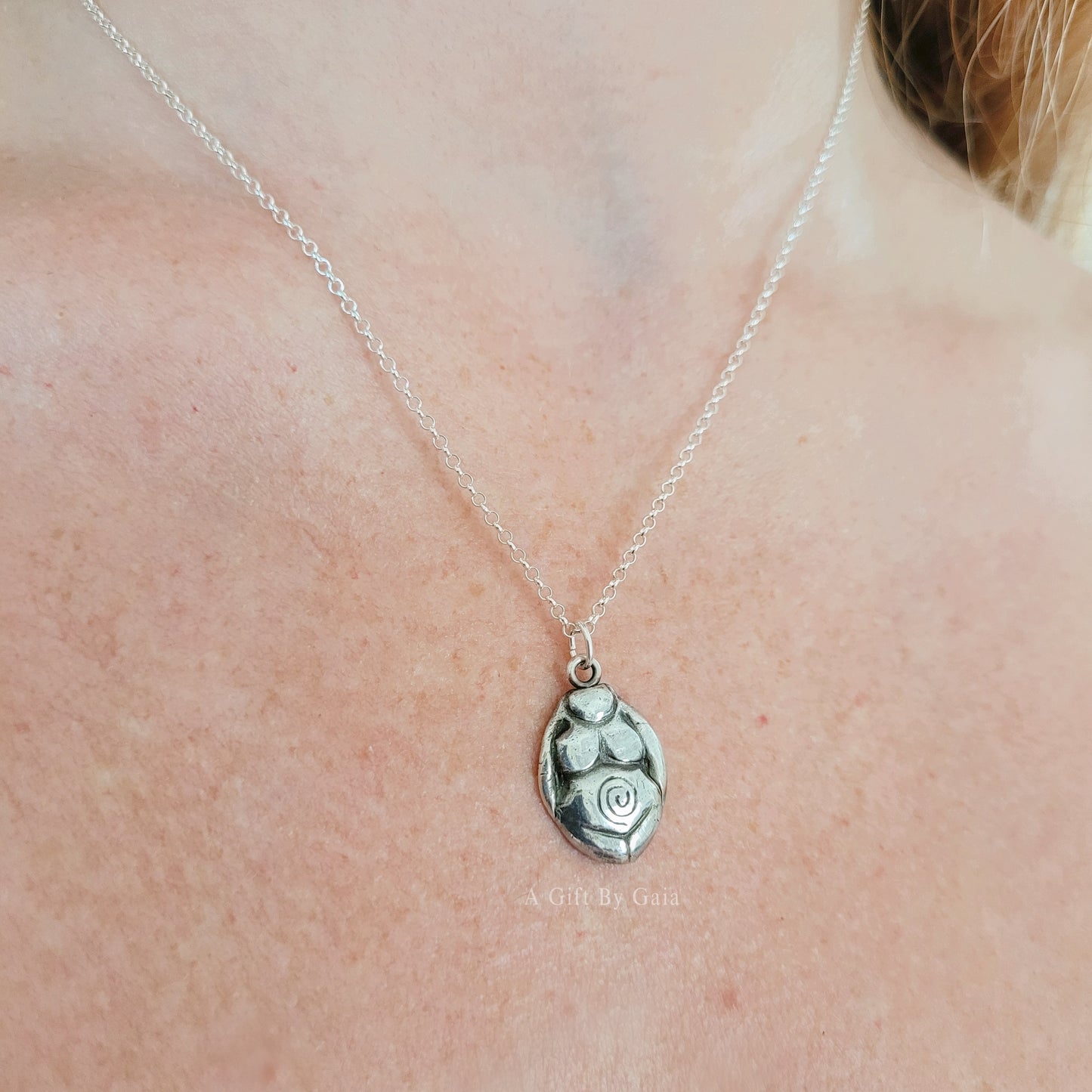 Made to order ~ Spiral Goddess Fine Silver Talisman