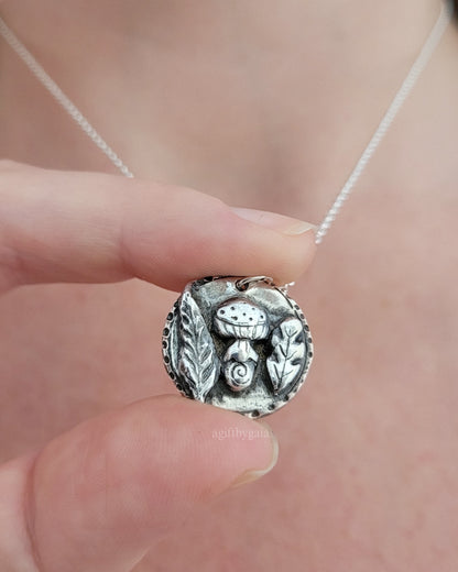 'Magick' Sacred Spell Coin Talisman ~ Fine 999 Recycled Silver