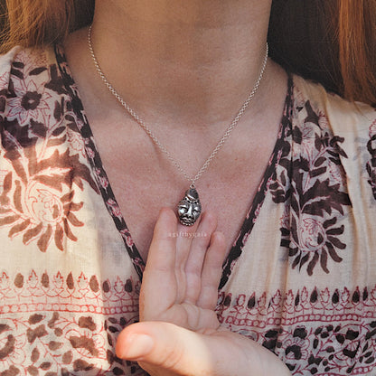 Lunar Goddess Talisman ~ Fine recycled Silver