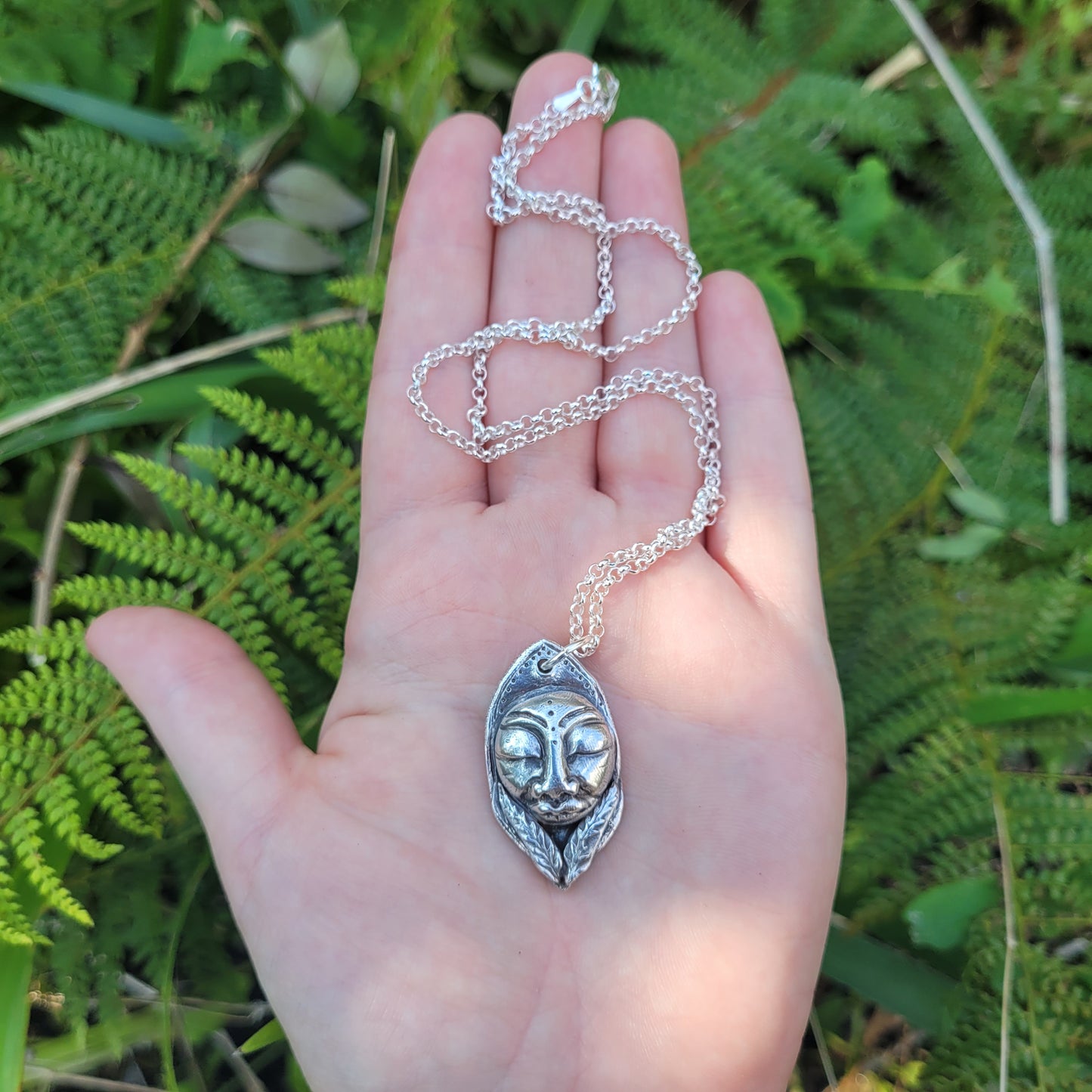 The Fern Goddess Talisman ~ Fine Silver