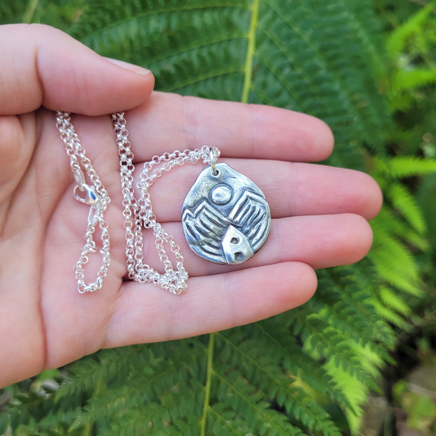 Slow Living Talisman ~ Fine recycled Silver