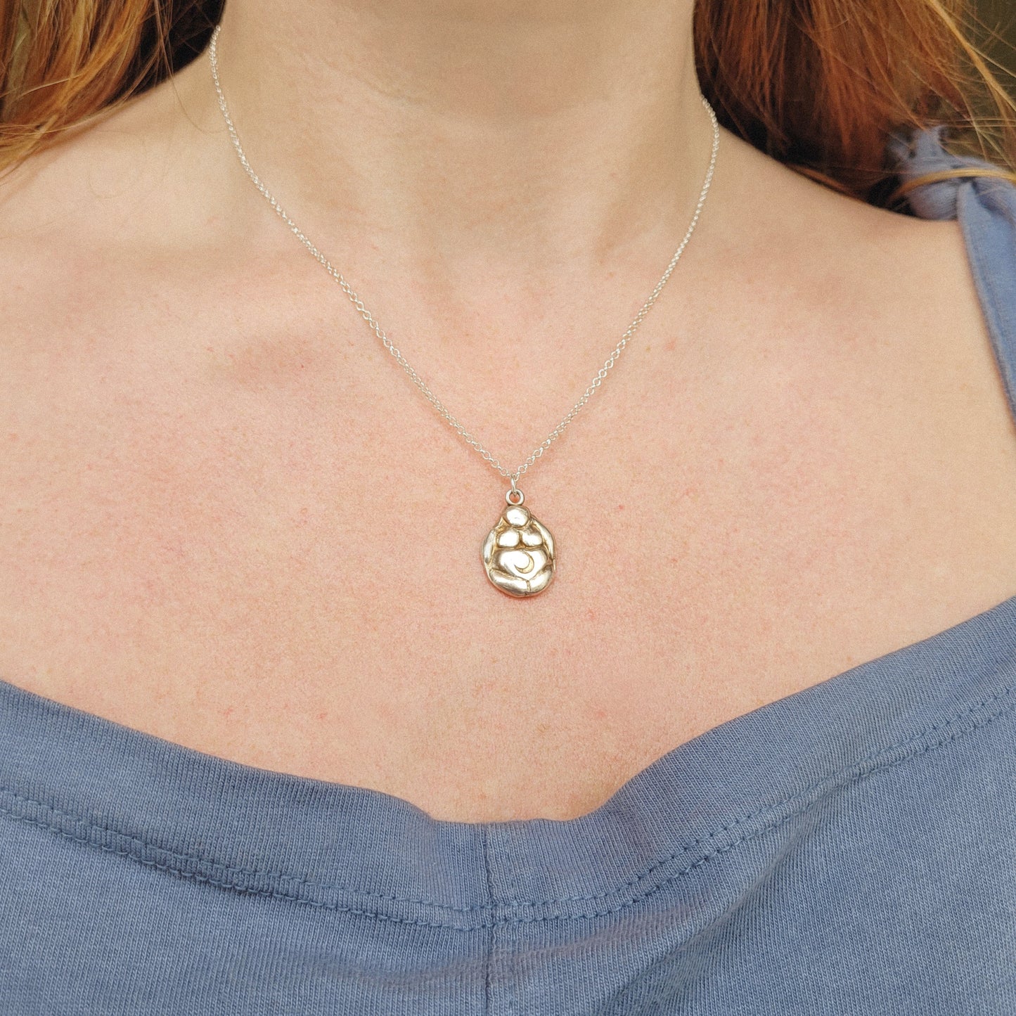 Made to order ~ Moon Goddess Fine Silver Talisman