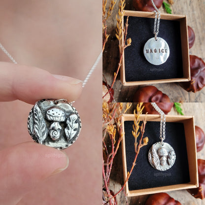 'Magick' Sacred Spell Coin Talisman ~ Fine 999 Recycled Silver