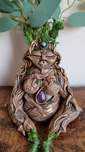 Mandrake Amethyst Goddess ~ OOAK Art Doll