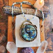 Load image into Gallery viewer, Lunar Goddess Crystal Beaded Talisman