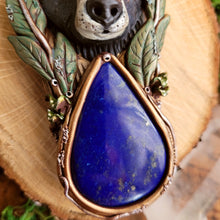 Load image into Gallery viewer, Black Bear in the Sage Brush Talisman ~ Lapis Lazuli